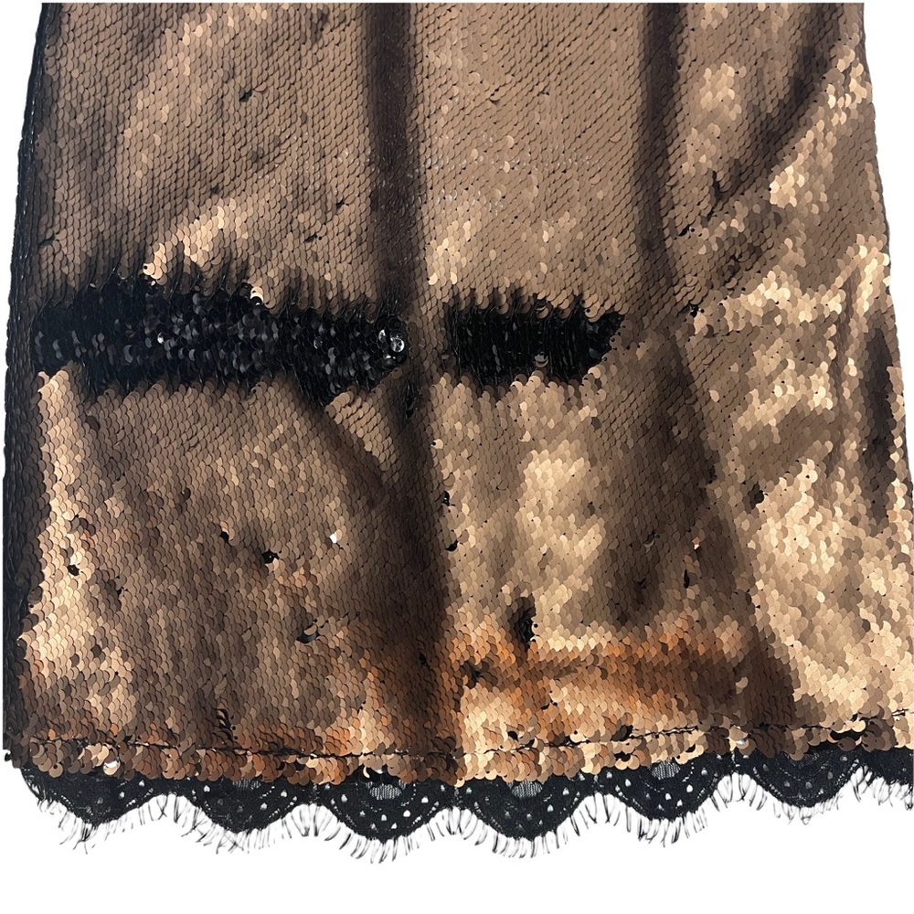 Last Chance….Free People Seeing Double Metallic Sequin Slip Dress xs - Picture 13 of 15